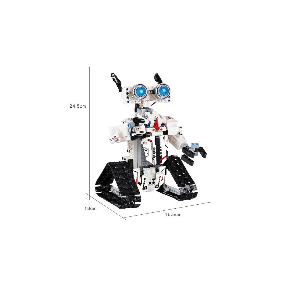Trade Shop - Robot Telecomandato Set 477 Mattoncini Costruzione Fc9002 Tecnologia Cingolata -
