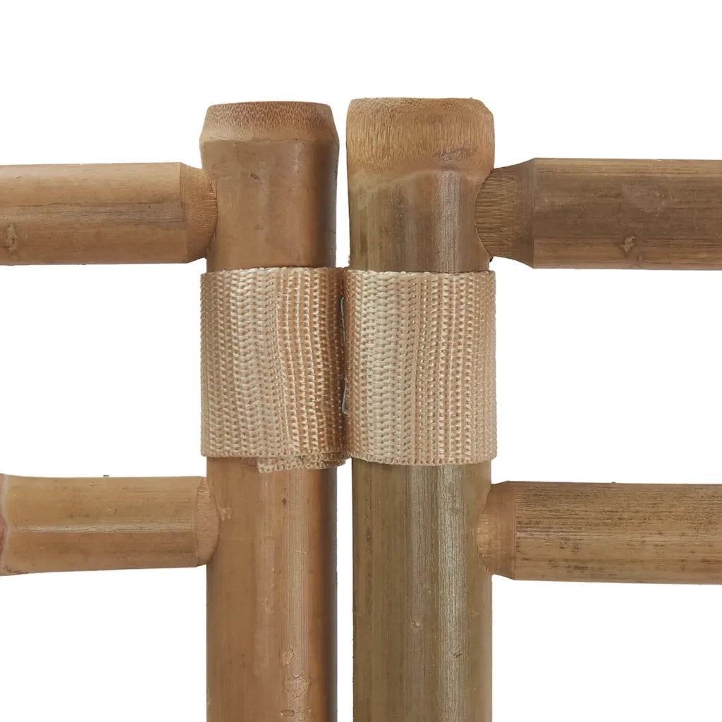 Divisorio Ambienti | Divider per stanze | Paravento 4 Pannelli Pieghevole 160 cm Bamb¨´ e Tela