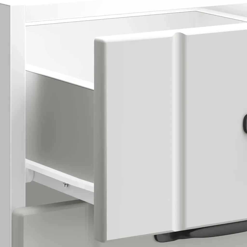 Mobile da cucina Lucca con vano contenitore e piedini regolabili 40 x 46 x 81,5 cm legno composito bianco 02_0050466