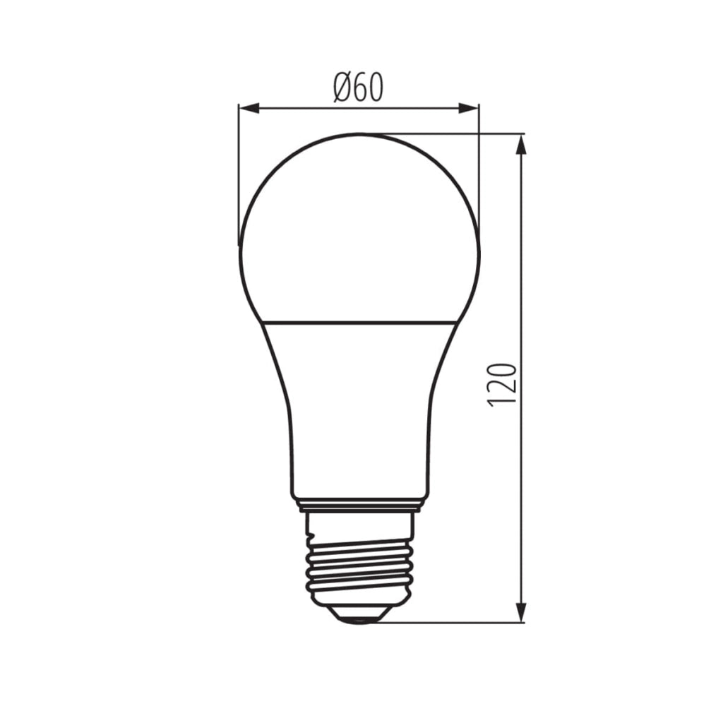 Lampadina LED A60 E27 11W 1521lm 4000K neutra Kanlux