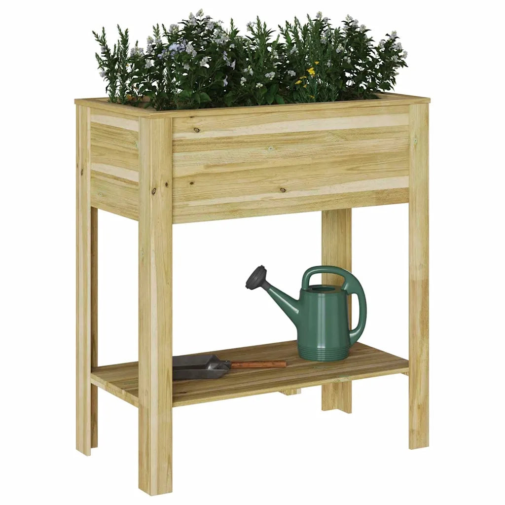 Fioriere | Cassetta per fiori | Vaso Alto Marrone 85,5 x 46,5 x 96 cm Legno di pino impregnato