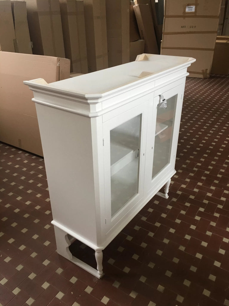 Cristalliera 2 ante napoletana bicolore arte povera in legno 104 x 43 h.208 - Mobili 2G