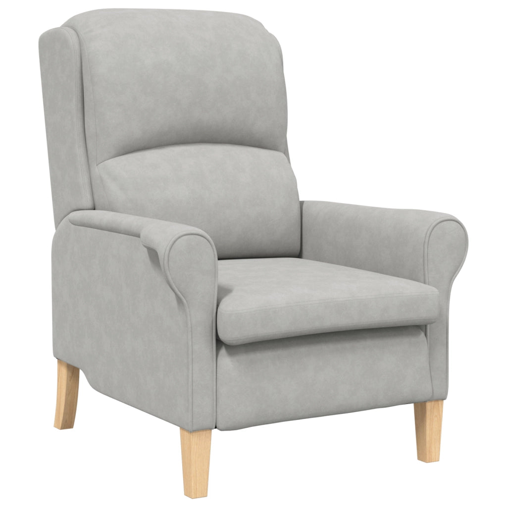 Poltrona Grigio Chiaro Grigio Chiaro Tessuto Standard Ergonomica