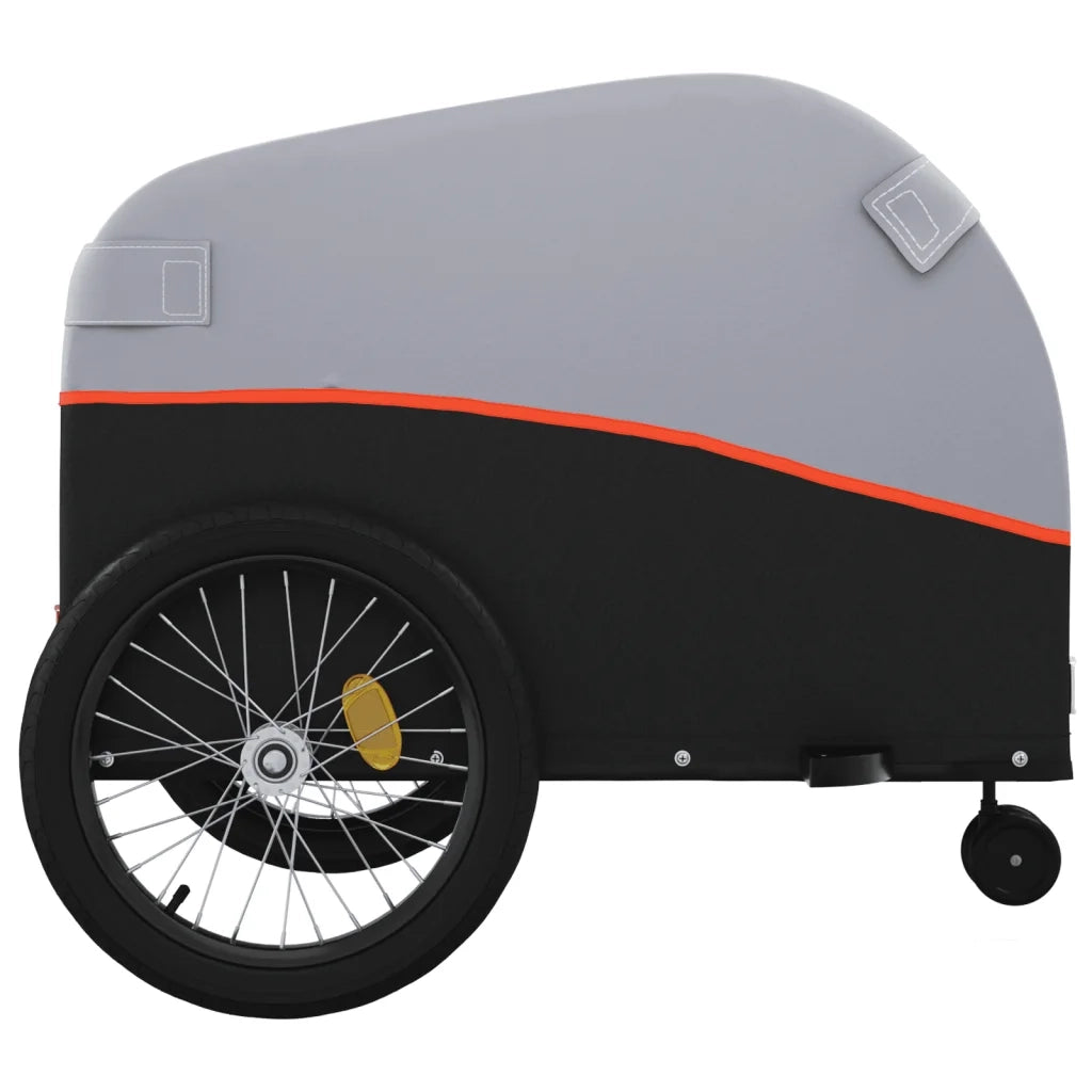 Rimorchio da Bici Nero e Arancione 45 kg in Ferro CFW5669247