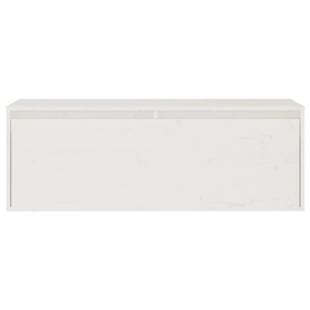Mobile TV multimediale scaffale TV credenza mobile TV sala da pranzo soggiorno camera da letto 2 pezzi legno massello di pino bianco 02_0028583