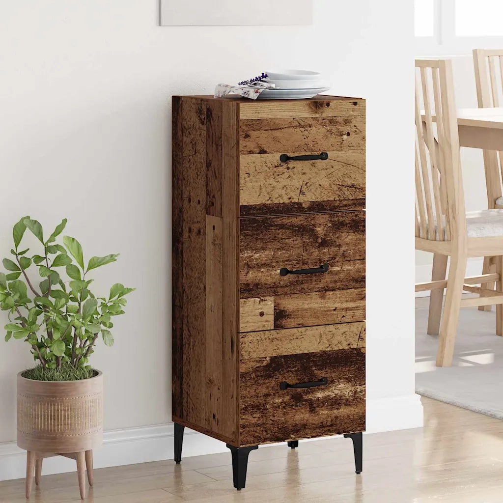 Credenza-Buffet-Armadio da cucina Legno vecchio 34,5 x 34 x 90 cm Legno multistrato 599200