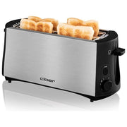 Cloer 3719 tostapane 4 fetta/e 1380 W Nero, Acciaio inossidabile