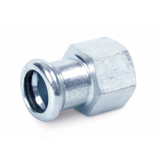 MANICOTTO MISTO FF A PRESSARE IN ACCIAIO CARBONIO- 3/4 x 22- ATUSA- pezzi 1