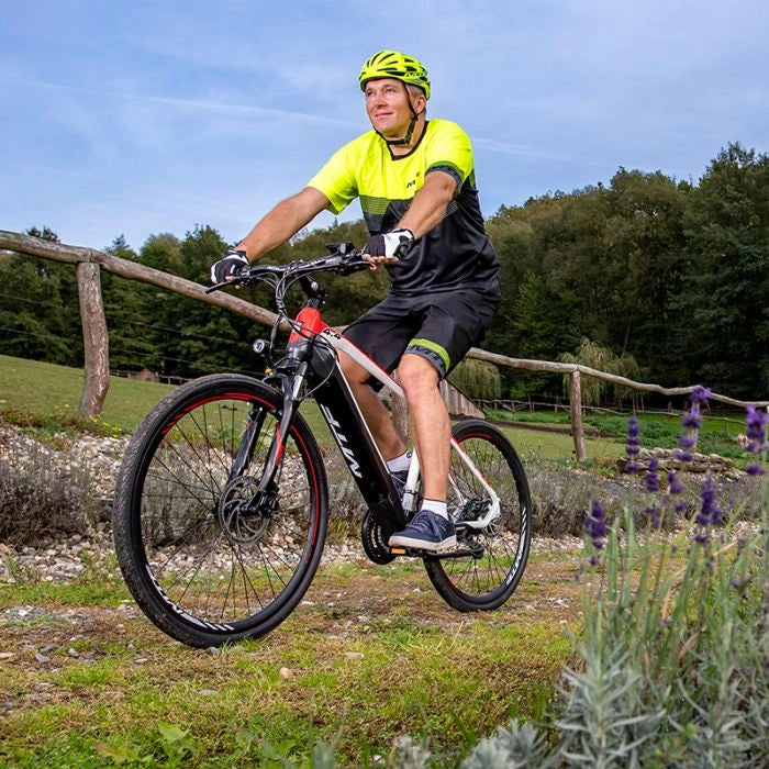 Bicicletta Elettrica Mtf Cross 4.4 Con 3x8 Velocità, Ruote 28 E Autonomia 110 Km - Telaio 20""