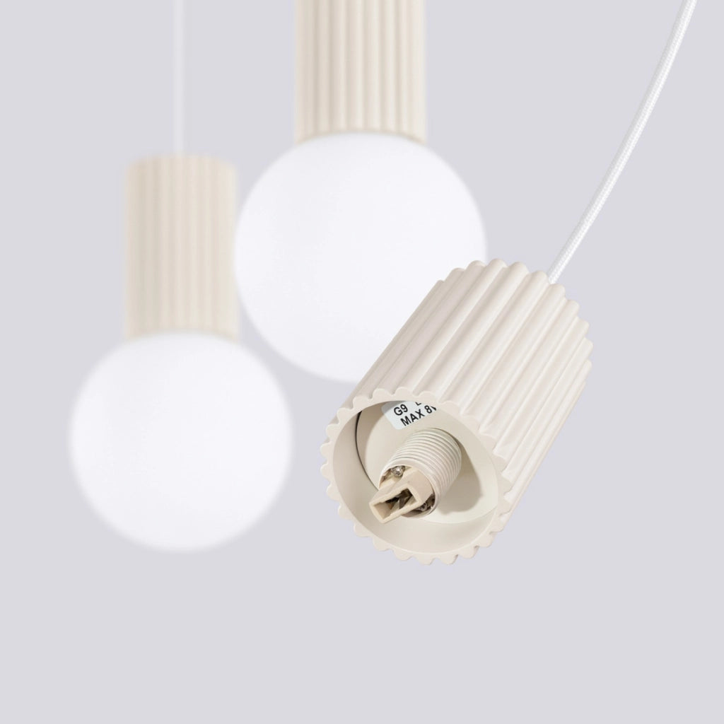 Lampada a sospensione HALO 3L beige
