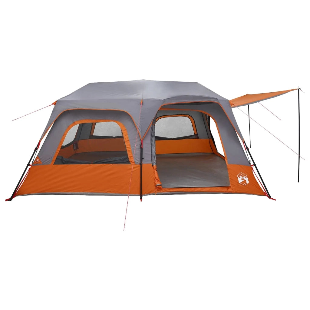 Tenda Istantanea Grigio e arancione 10 persone 42017489