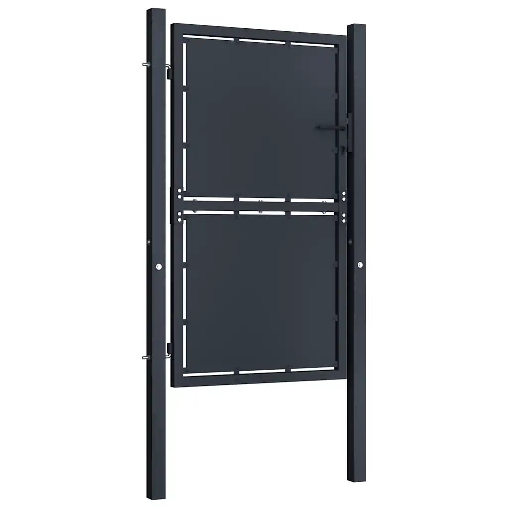 Cancello per Giardino in Acciaio 100x200 cm Antracite
