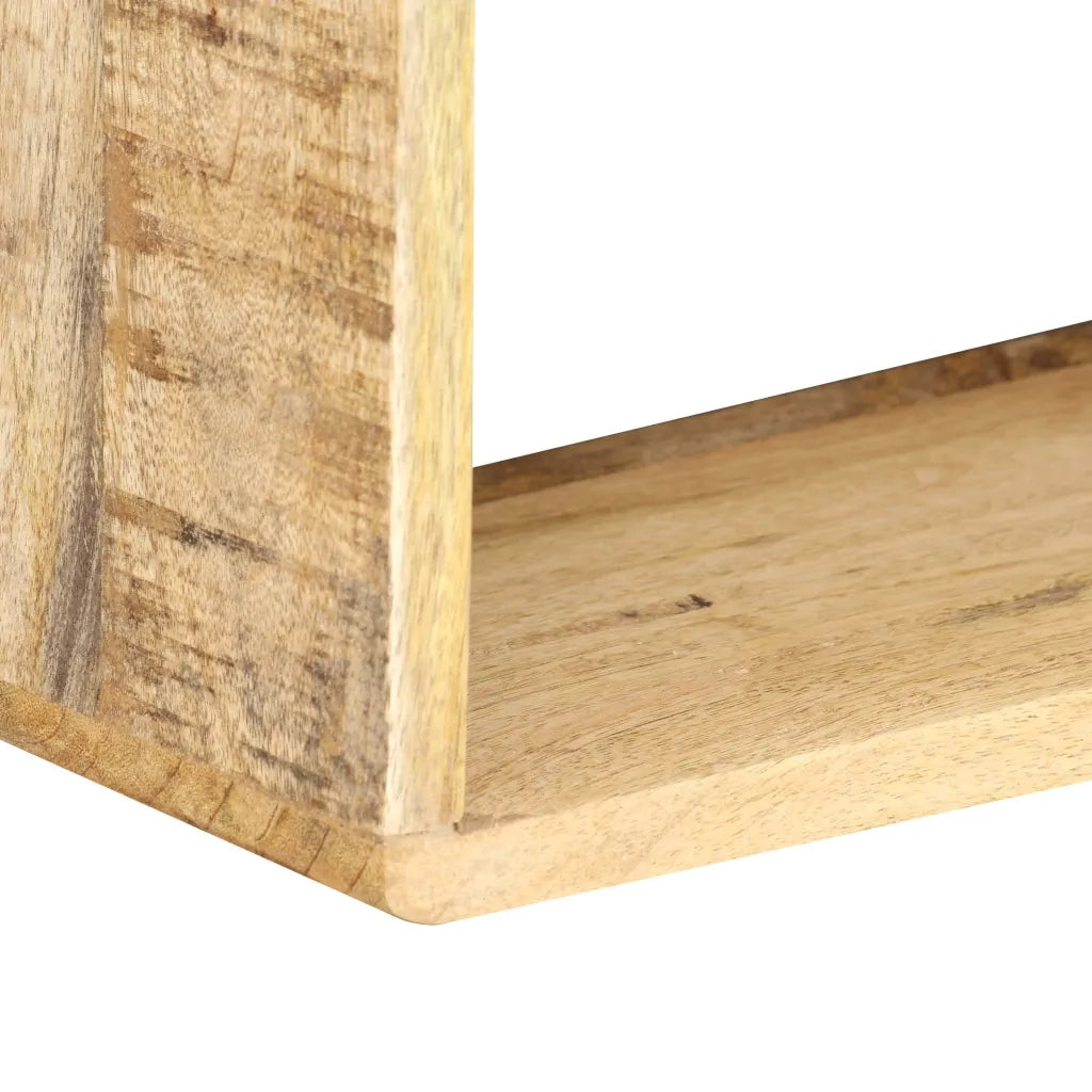 Set Mensole Cubiche da Parete 3 pz in Legno Massello di Mango 285844