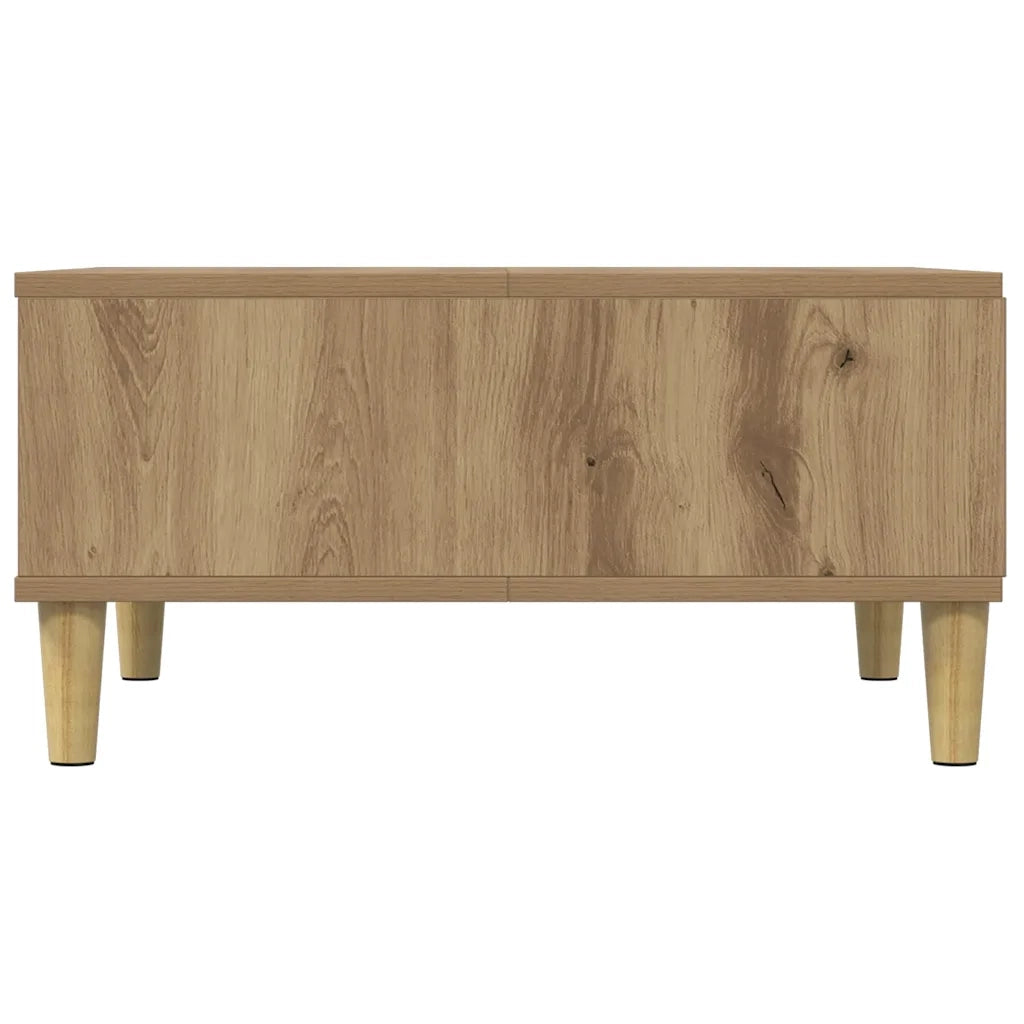 Tavolino da Salotto Artigianale 60x60x30 cm Legno Multistrato 856441