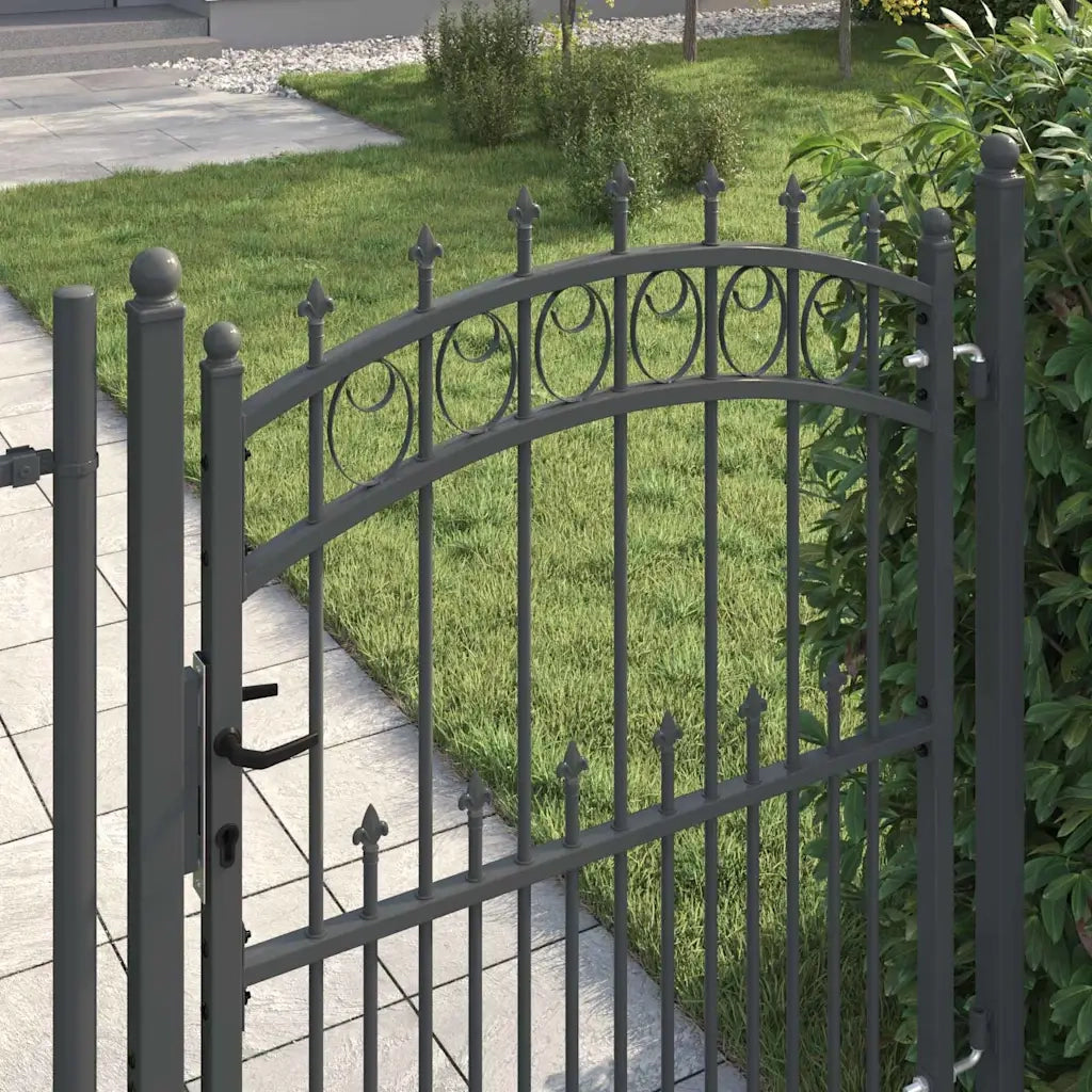 Cancello della recinzione con punte EMMEN 150 x 100 cm CFW6967473