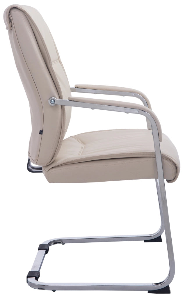 Sedia XL Anubis in similpelle crema