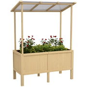 Hochbeet con tetto e fori drenaggio ¨C Minimal ¨C legno abete 110x60x152 cm