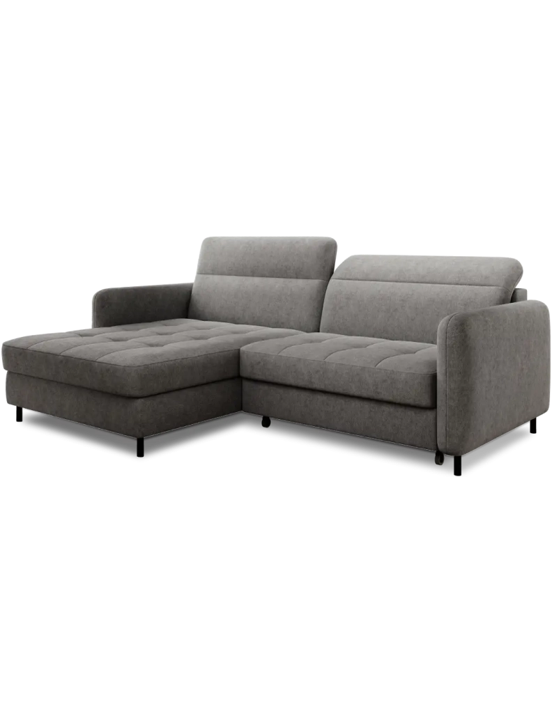 Divano ad angolo collezione GOUMSI colore Grigio melange