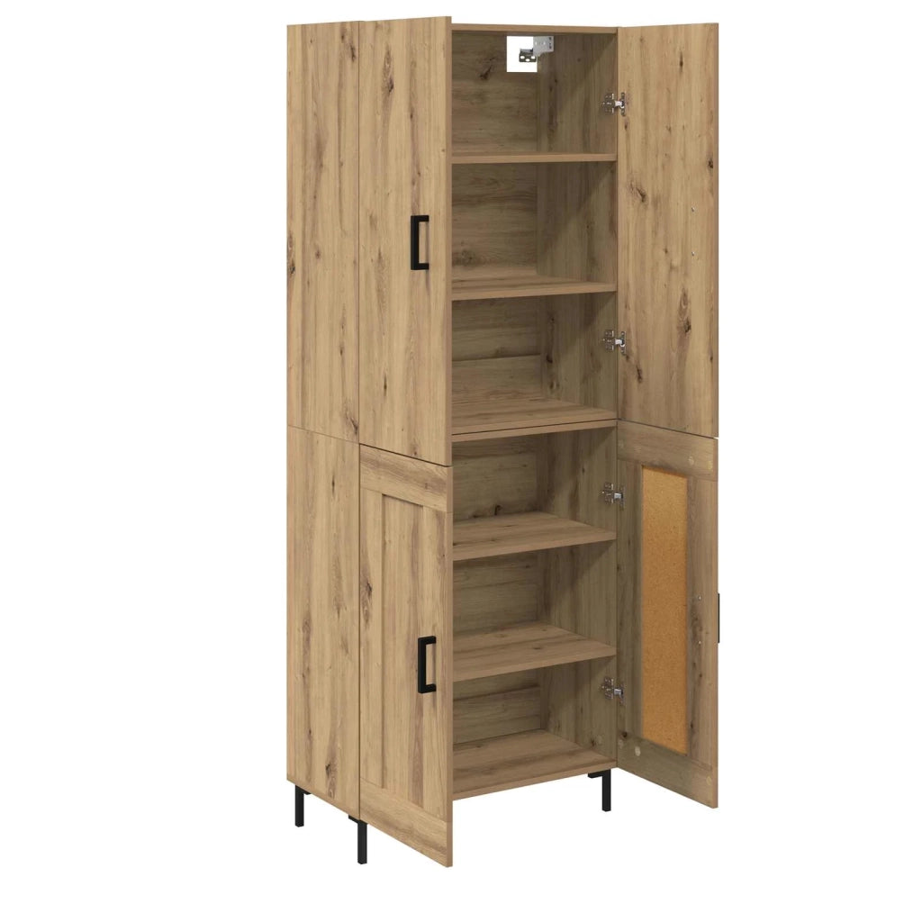 Credenza | Madia | Buffet da pranzo | Armadio da pranzo Rovere artigianale 69,5 x 34 x 180 cm
