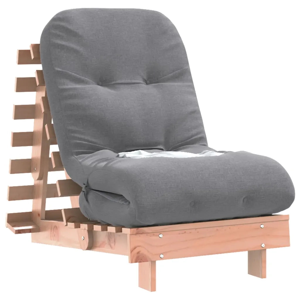 Divano Letto Futon con Materasso 60x206x11cm Massello Douglas 846749