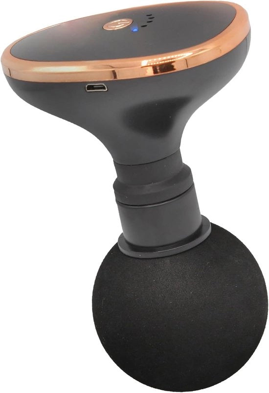 Mini pistolo di massaggio - Leggero e compattibile - 5 posizioni - Manubrio di massaggio confortevole - Rilassamento muscolare - Alleviamento del dolore - Ricaricabile via USB - Apparecchio di massaggio