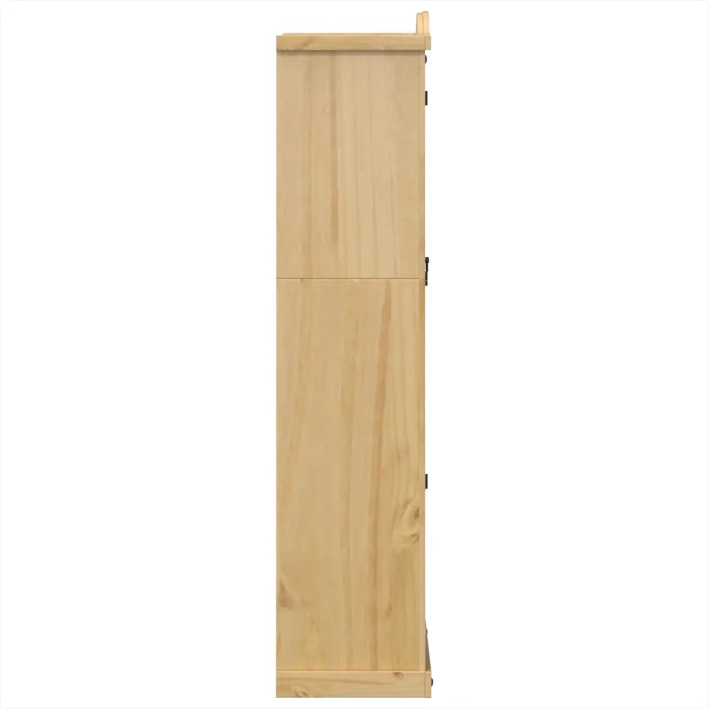 Vetrina Corona 99x43x187 cm in Legno Massello di Pino