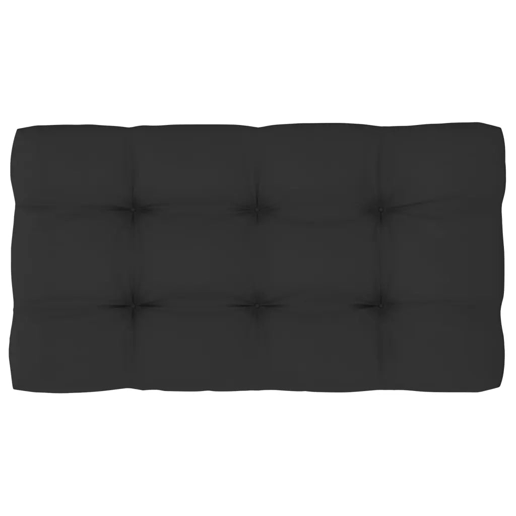 Divano Angolare da Giardino Pallet Legno Pino Impregnato Nero 3066584