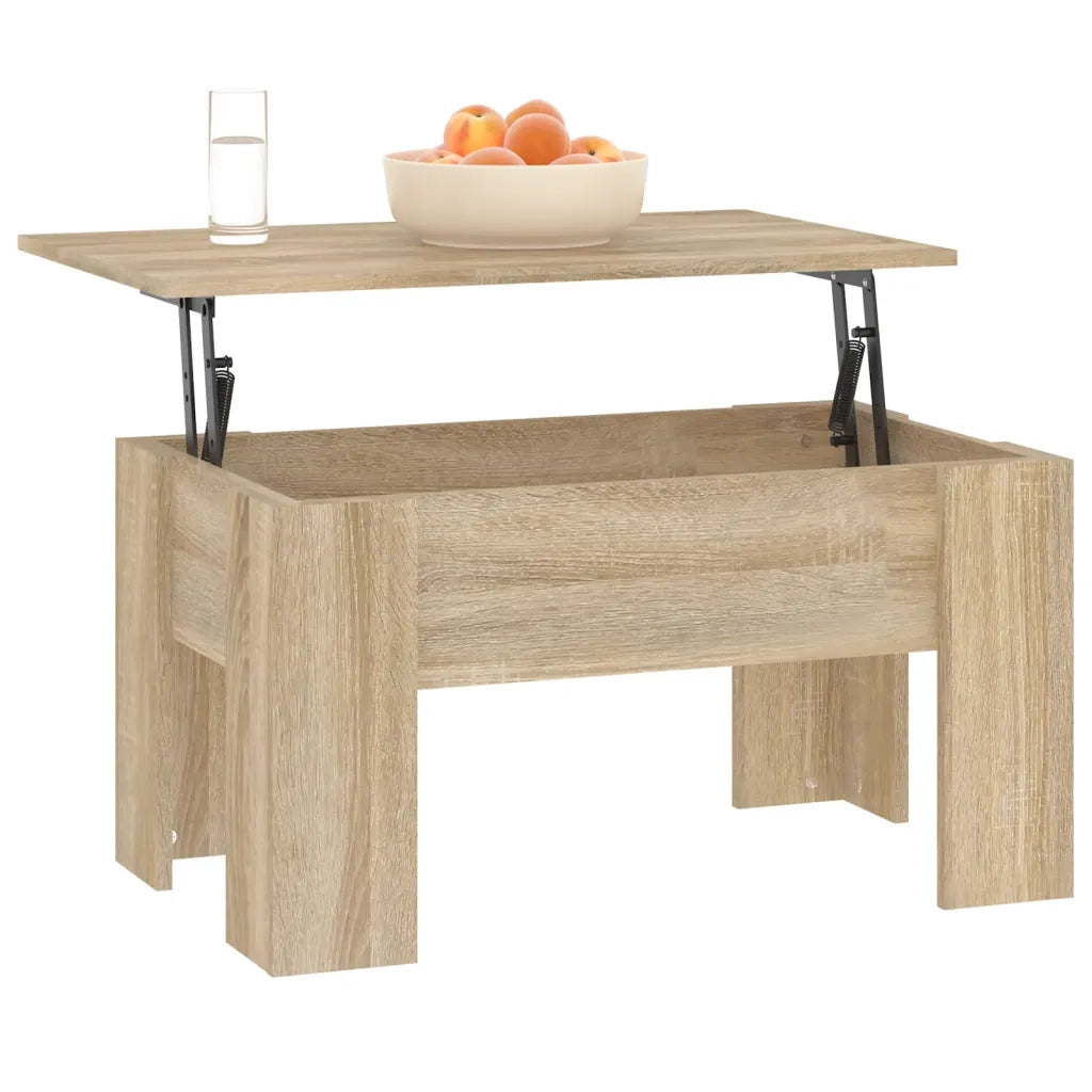 Tavolino da Salotto Rovere Sonoma 79x49x41 cm Legno Multistrato cod mxl 20007