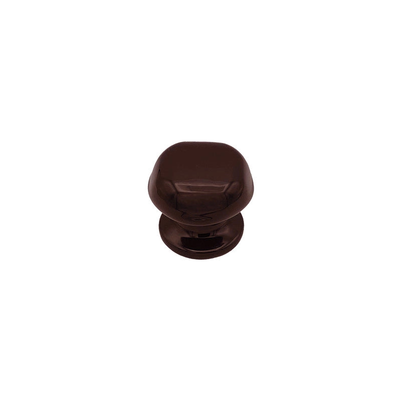Pomolo fisso per porta SAGUATTI 872/60UB in alluminio marrone lucido