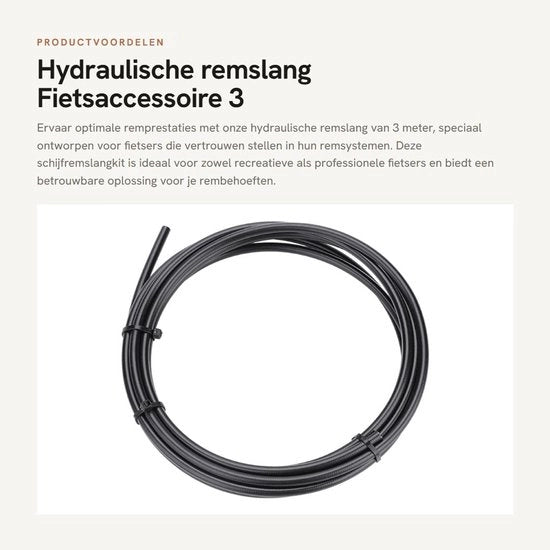 Kit di attacco a frizione idraulica 3 metri - accessori di connessione a vite - adatto per AVID E1 E3 DB1 DB3 - materiale duraturo - prestazioni di frenata migliorate - kit di guida del freno