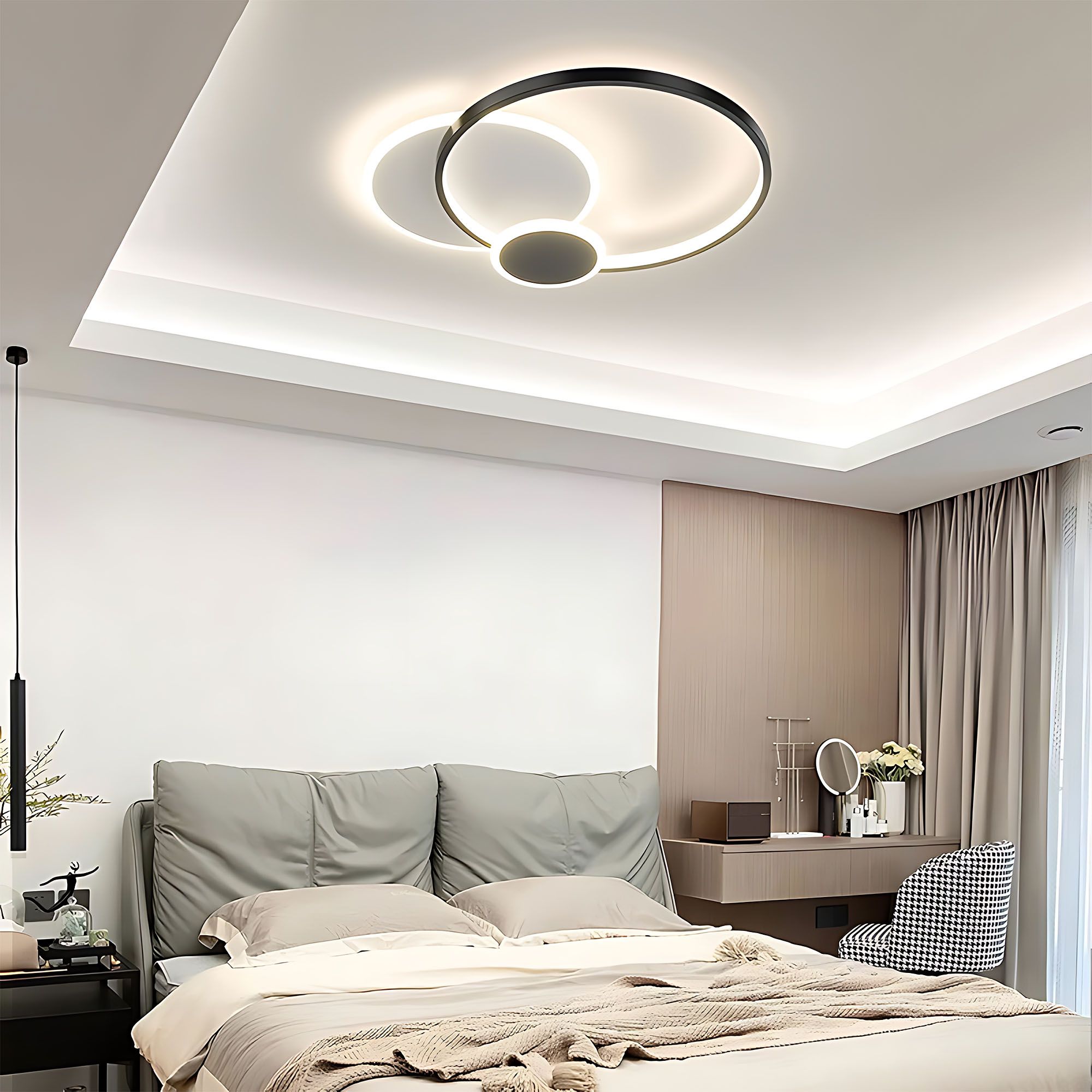 Lampada Da Soffitto App1709-c Black Led