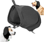 Orecchini protettivi per cani - copricapo per cani - protezione uditiva per cani - copricapo per cani - protezione uditiva per animali domestici - L - per protezione uditiva e ansia - nero
