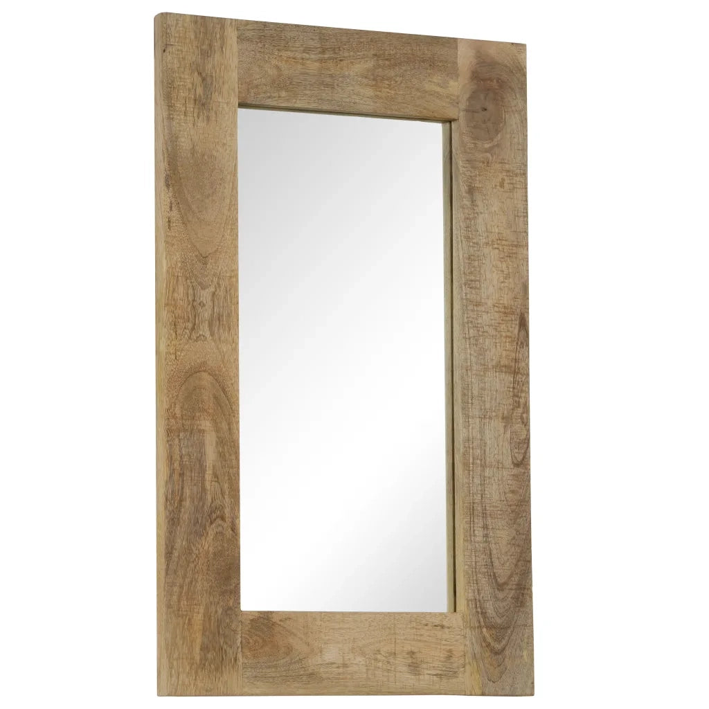 Specchio-Specchio Decorativo in Legno Massello di Mango 50x80 cm