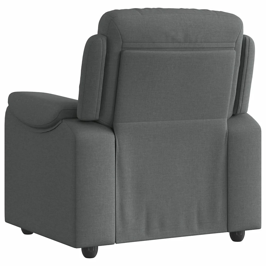 Divano Sedia-Poltrona reclinabile in Tessuto Grigio Scuro 344740