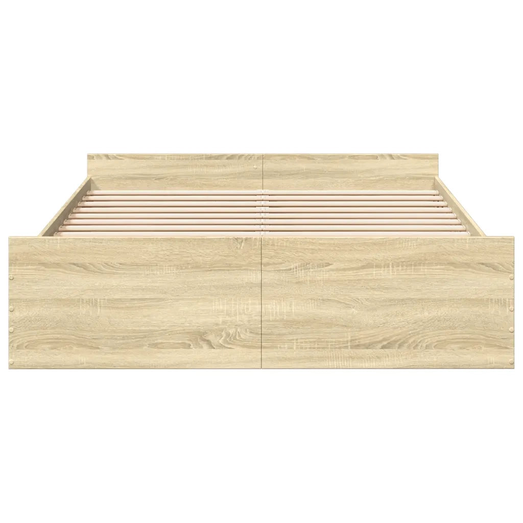 Giroletto Cassetti Rovere Sonoma 150x200 cm Legno Multistrato 3280288