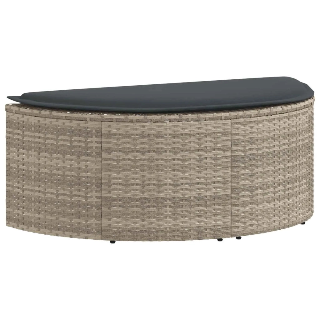 Divano da giardino 8 pz polyrattan Grigio chiaro e grigio scuro 42025901