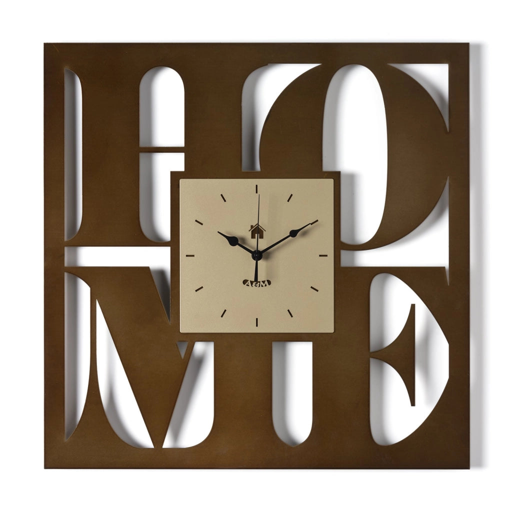 orologio da parete di design home Blu oltremare/verde acqua in Ferro 50x50h cm