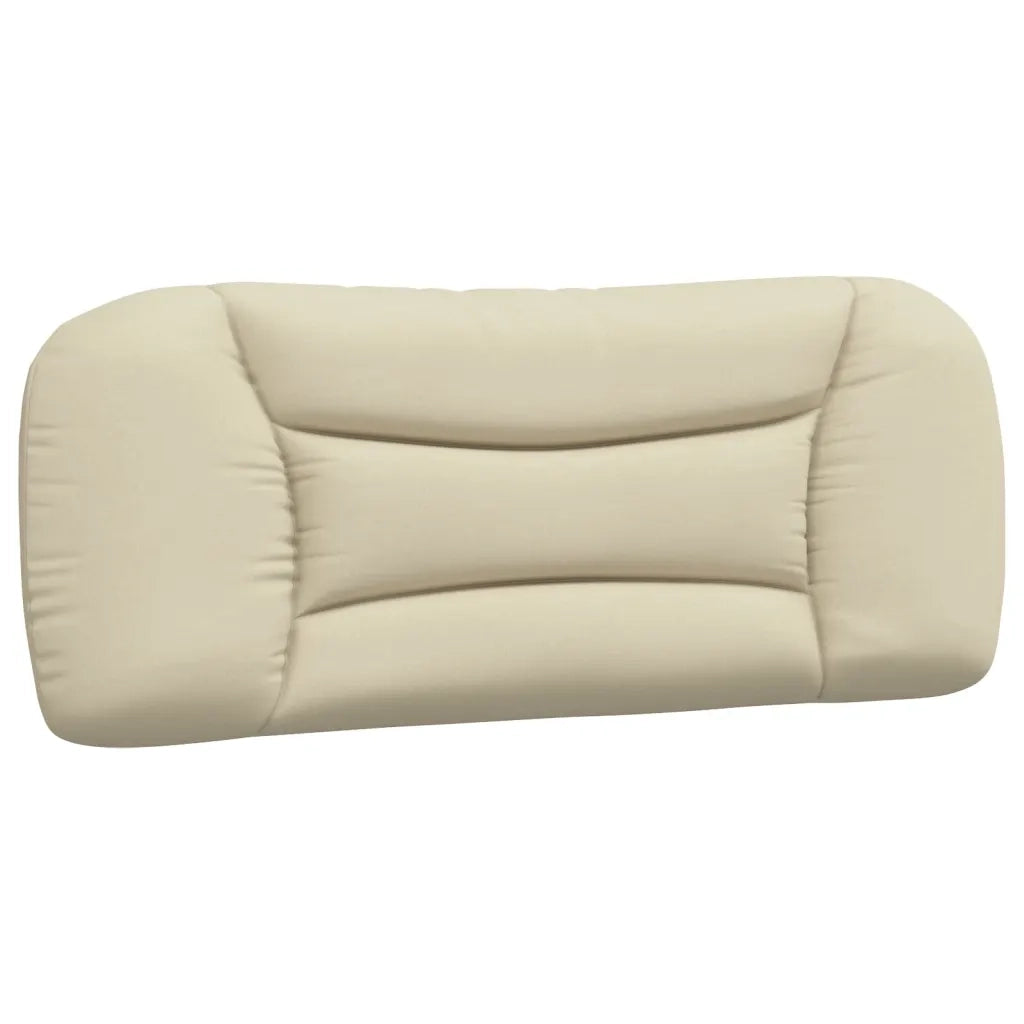 Letto con Materasso Crema 100x200 cm in Tessuto