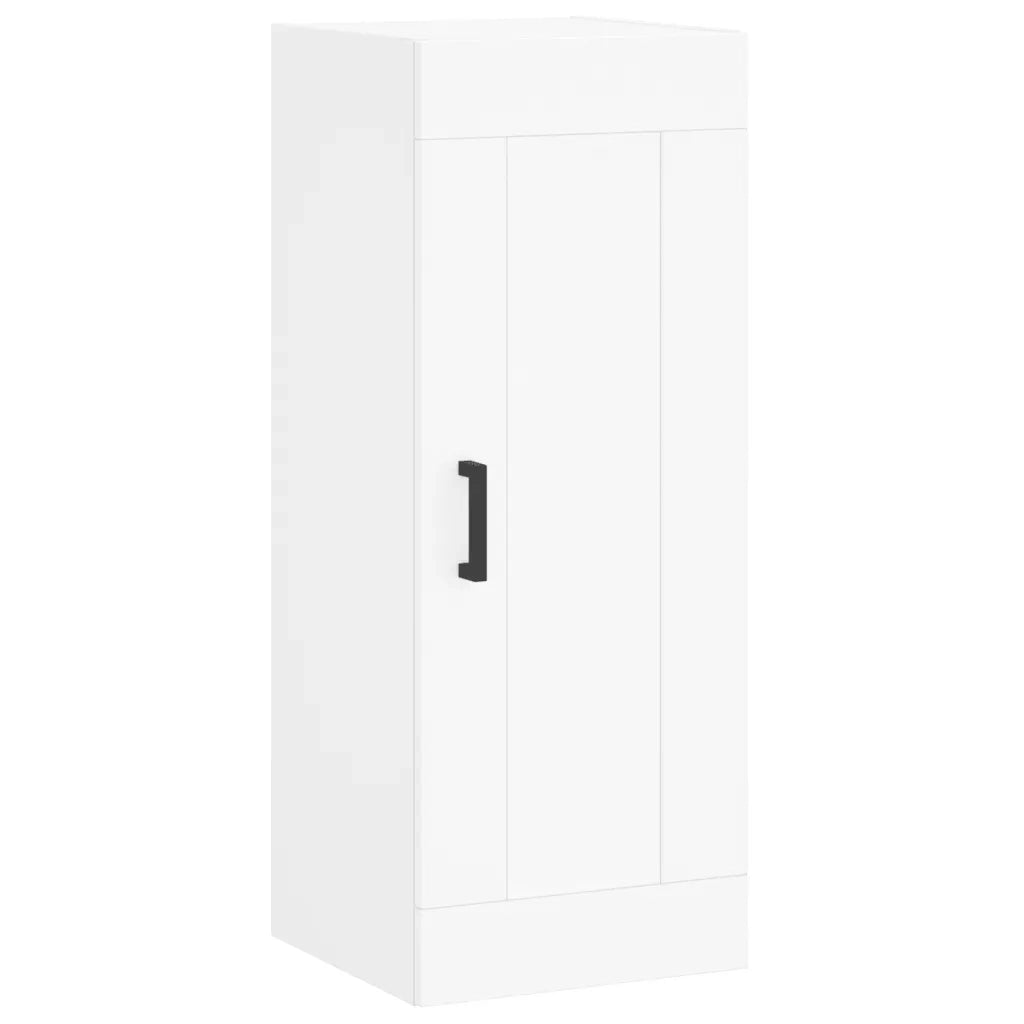 vidaXL Credenza Bianca 34,5x34x180 cm in Legno Multistrato