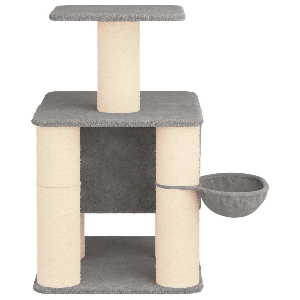 Albero per gatti con pali per graffiare in sisal Grigio Chiaro 42033055