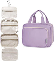 Organizzatore per la toilette per donne con grande borsa cosmetica per donne ragazze (blu)