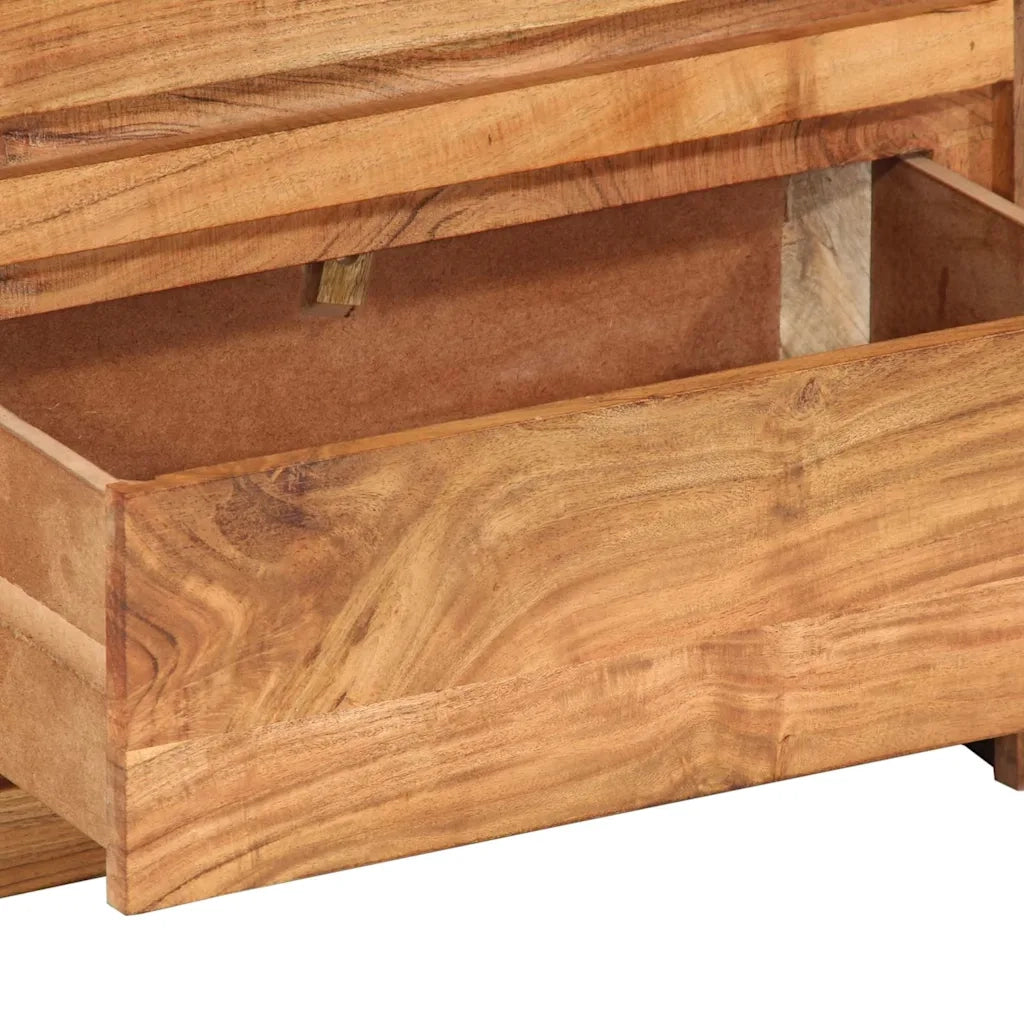vidaXL Cassettiera 55x33x75 cm in Legno Massello di Acacia