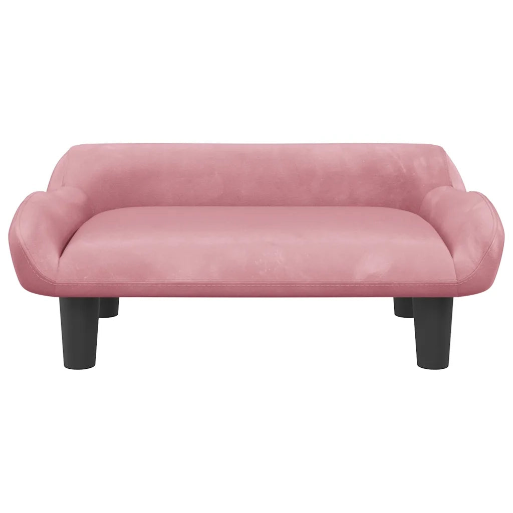 Lettino per Cani Rosa 70x40x24 cm in Velluto CFW8661162