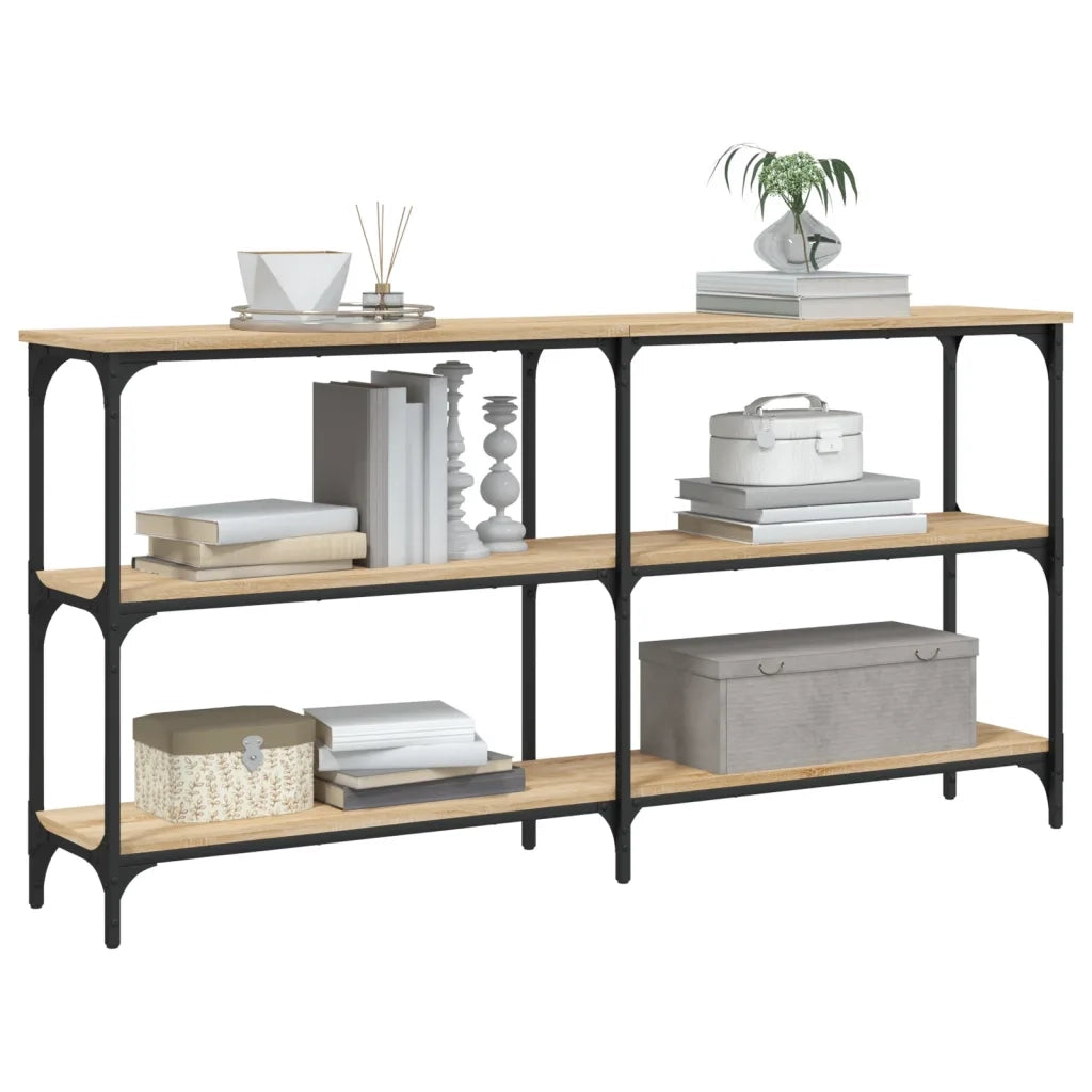 Tavolo Consolle | Tavolo d'Ingresso Rovere Sonoma 150x29x75 cm in Legno Multistrato