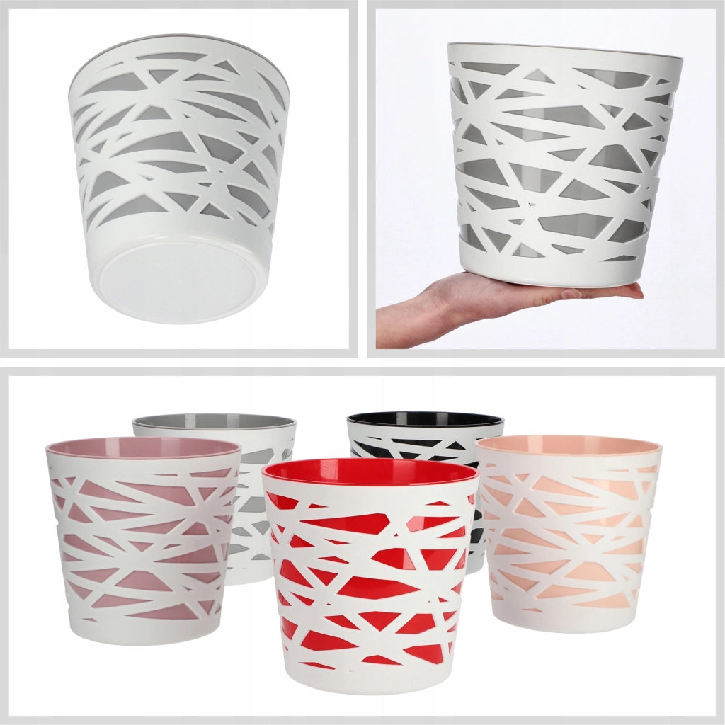 KADAX - Inserto in plastica per vaso di fiori e piante, 19 cm, grigio