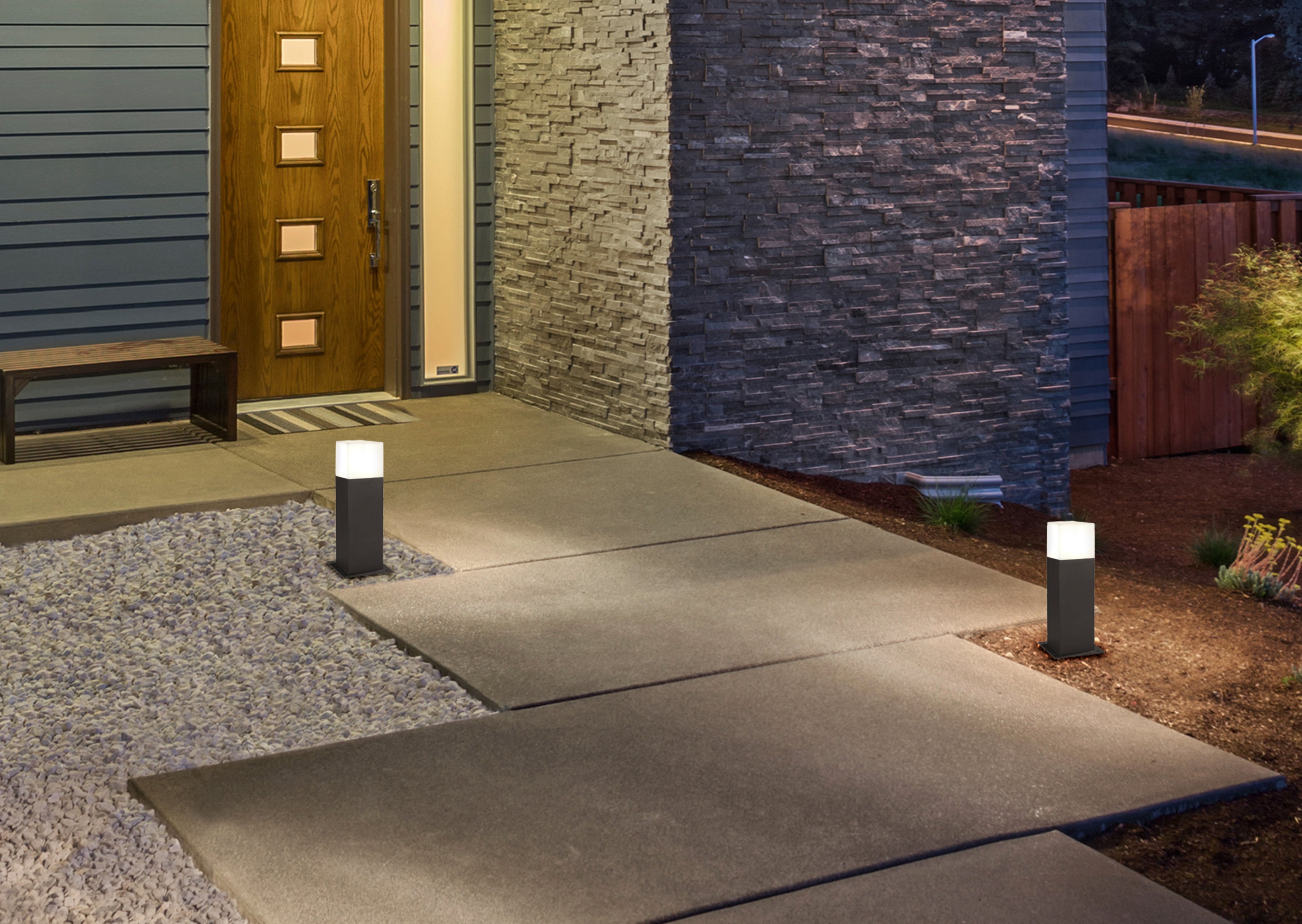 Palo da Esterno a LED in Pressofusione di alluminio Antracite