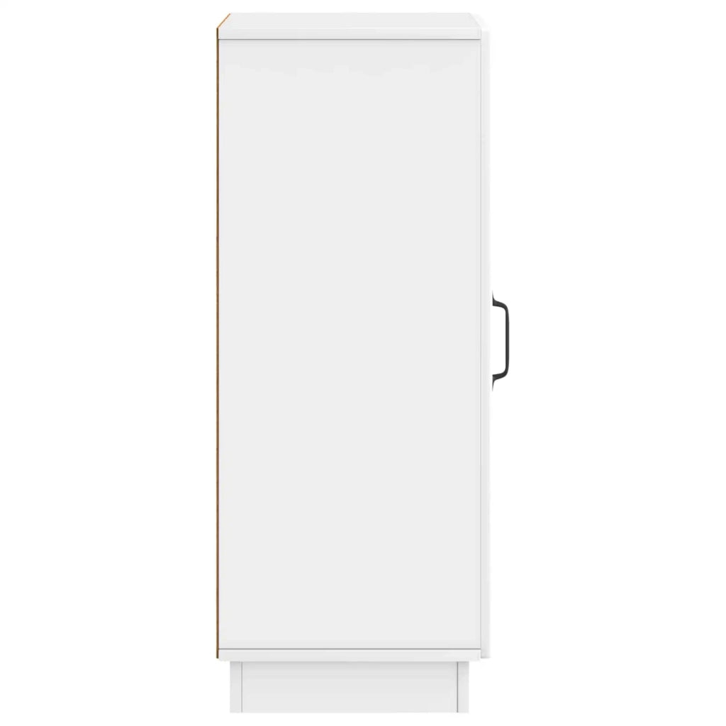 Credenza Bianco Lucido 33 x 34,5 x 87 cm Legno ingegnerizzato