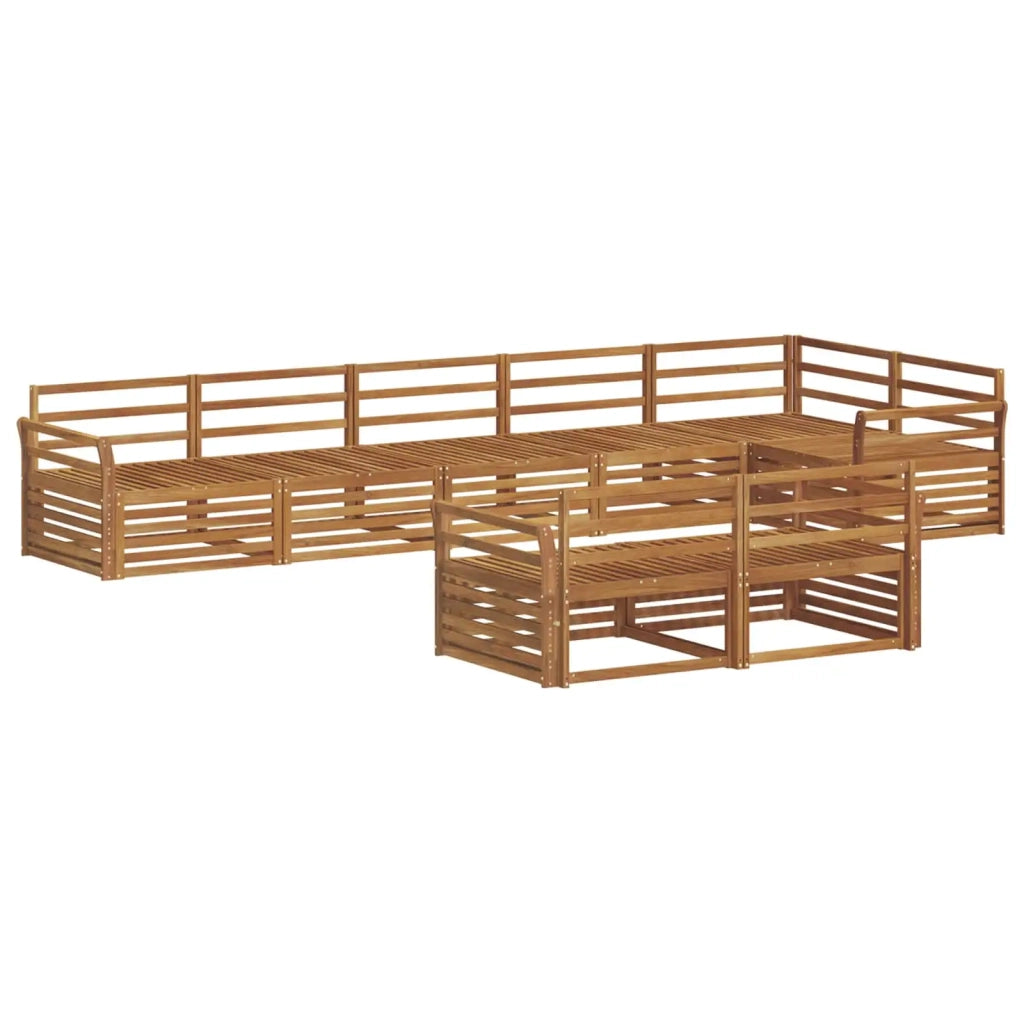 Set di divani da esterno 8 pcs Naturale