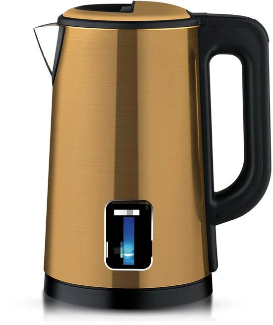 Caffettiera elettrica, 220V, 2,5L capacità, acciaio inossidabile, termos, automatico, colore arancione