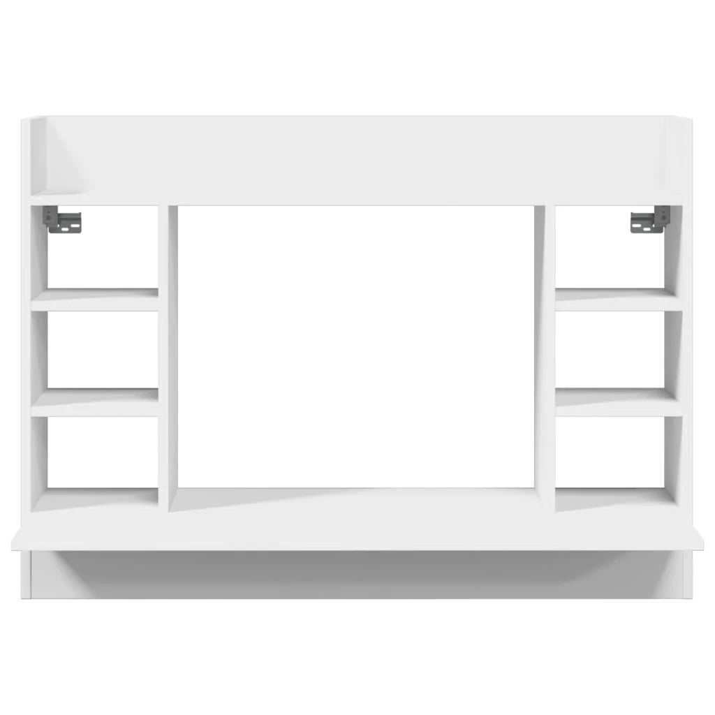 Scrivania tavolo postazione di lavoro scrivania per computer scrivania da studio a parete 105 x 48 x 75 cm legno ingegnerizzato bianco 02_0023875